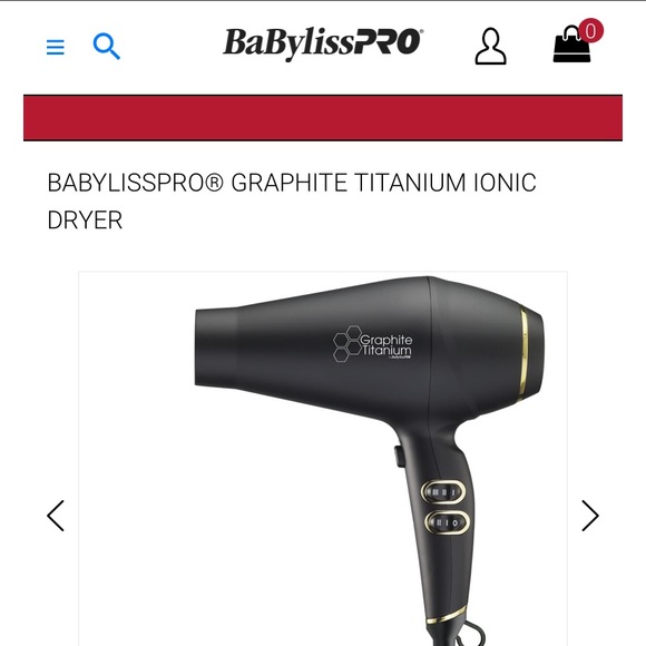 BabylissPro Graphite Titanium ionic Dryer - Picture 6 of 8